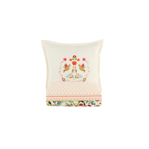 Karaca Parlin Ranforce Duvet Cover Set, Single, Fuchsia