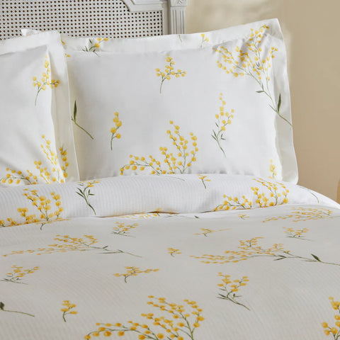 Karaca Loretta 100% Katoen Tweepersoons Bedlinnen Set, Geel