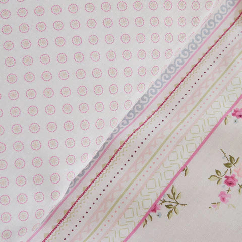 Karaca Glen, 100% Cotton Duvet Cover Set, Double, Pink