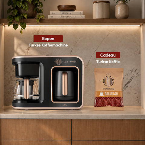 Karaca Hatır Plus Mod 5 in 1 Essential Coffee Maker Rosie Brown, 1385W