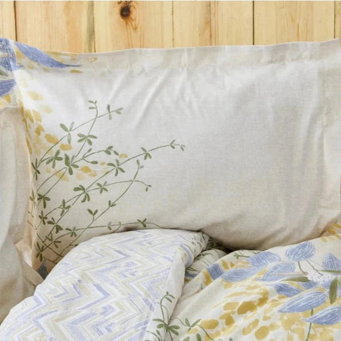 Karaca Home Clarinda Mustard dekbedovertrekset voor tweepersoonsbed