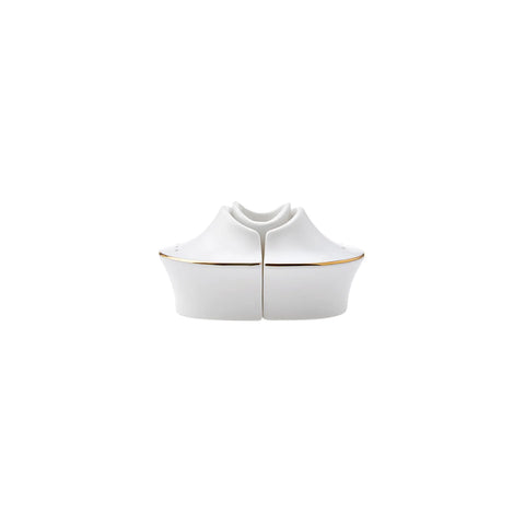 Karaca Red Carpet Collection Streamline Hole Gold - 59-delig porseleinen servies voor 12 personen