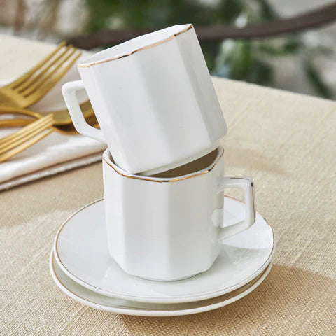 Karaca Vezir 6-Delig Koffiekopjesset Voor 6 Personen 80 Ml