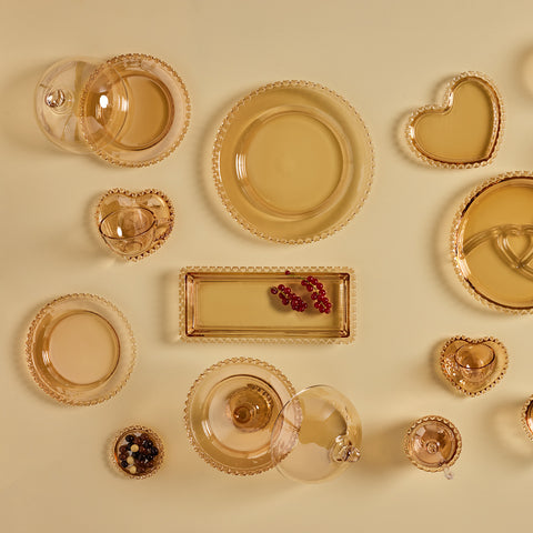 Karaca Glory Amber Enkel Koffiekopjesset, 80 ml
