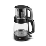 Karaca Glass Tea XL 2in1 Glazen Theemaker en Waterkoker Space Gray