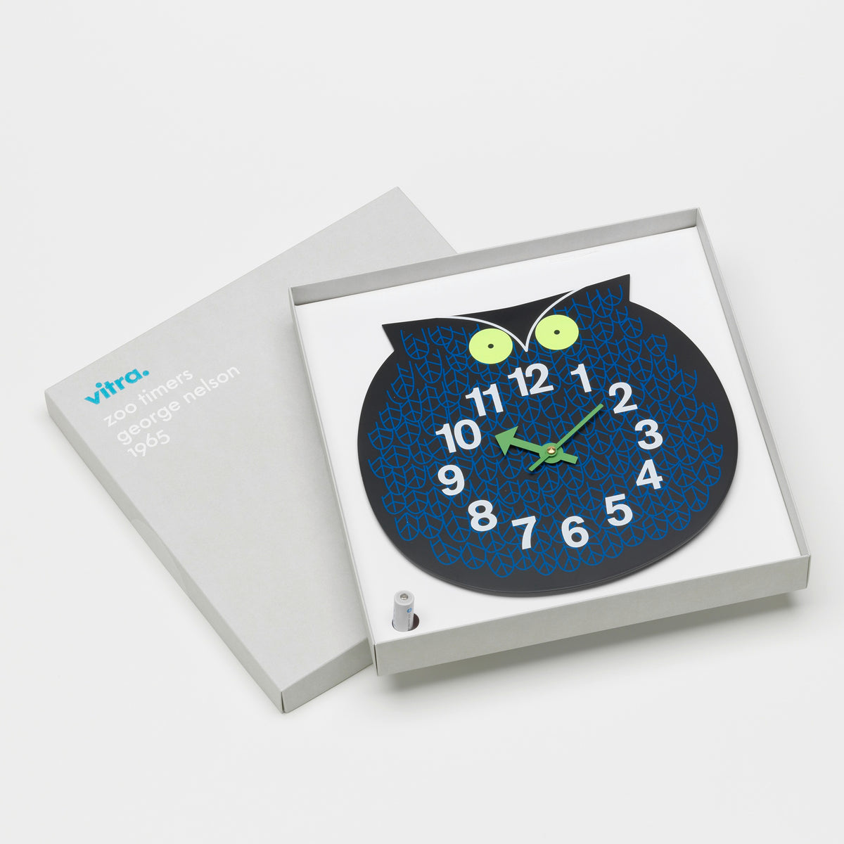 Vitra Zoo Timer "Omar the Owl" Wanduhr für Kinder in Eulenform