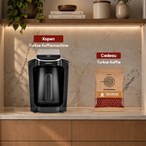 Karaca Hatır Aqua Watertank Automatische Turkse Koffiemachine Zwart