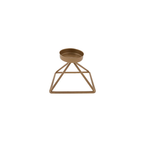 Karaca Geometri Kaarshouder Goud, 13 cm x 13 cm