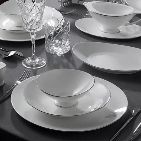 Jumbo Moon Platinum 64-Piece Dinner Set For 12 Persons