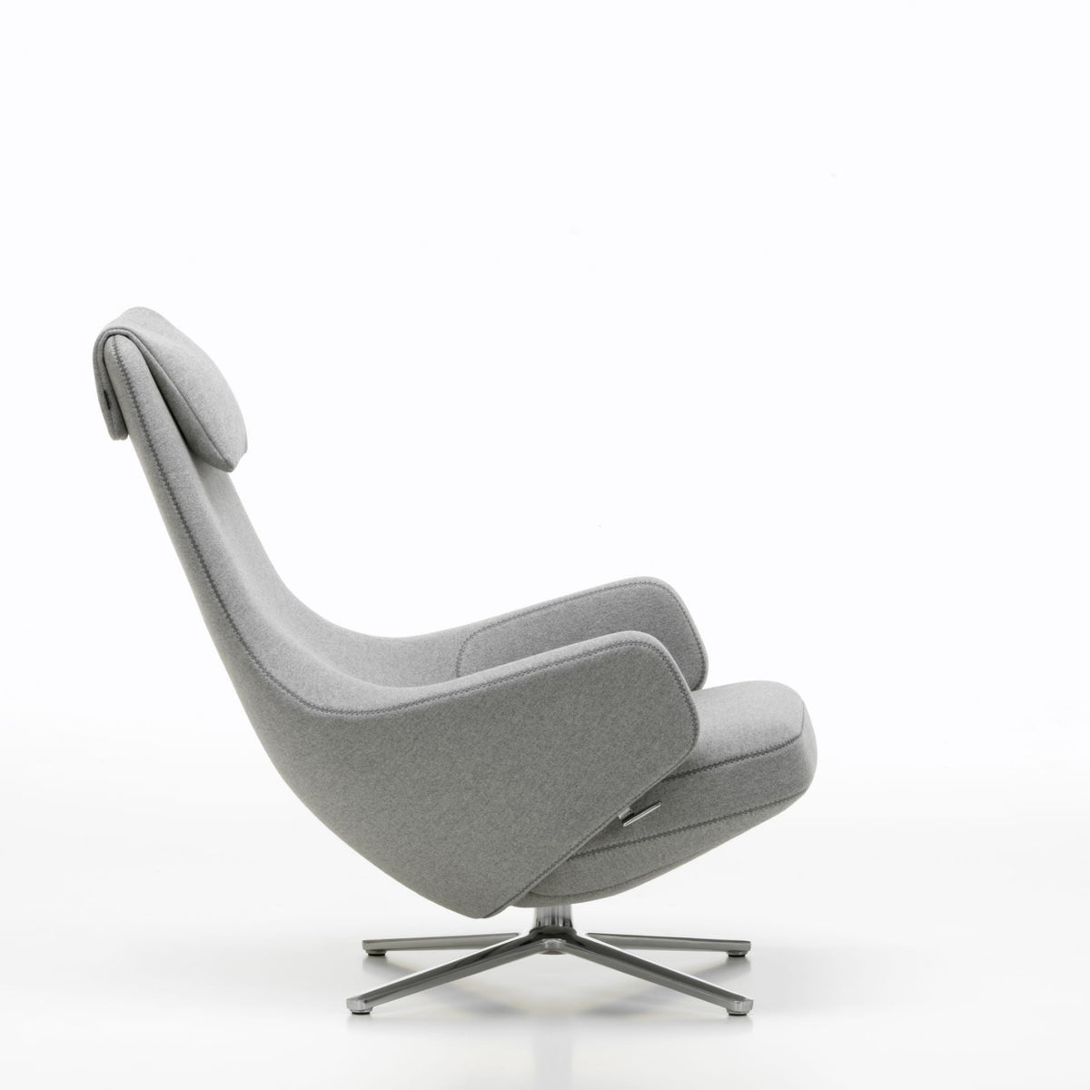 Vitra Repos Loungesessel drehbar hoher Sessel einzeln Synchronmechanik