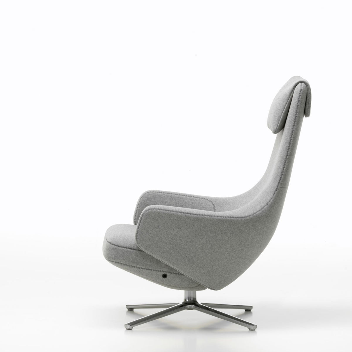 Vitra Repos Loungesessel drehbar hoher Sessel einzeln Synchronmechanik