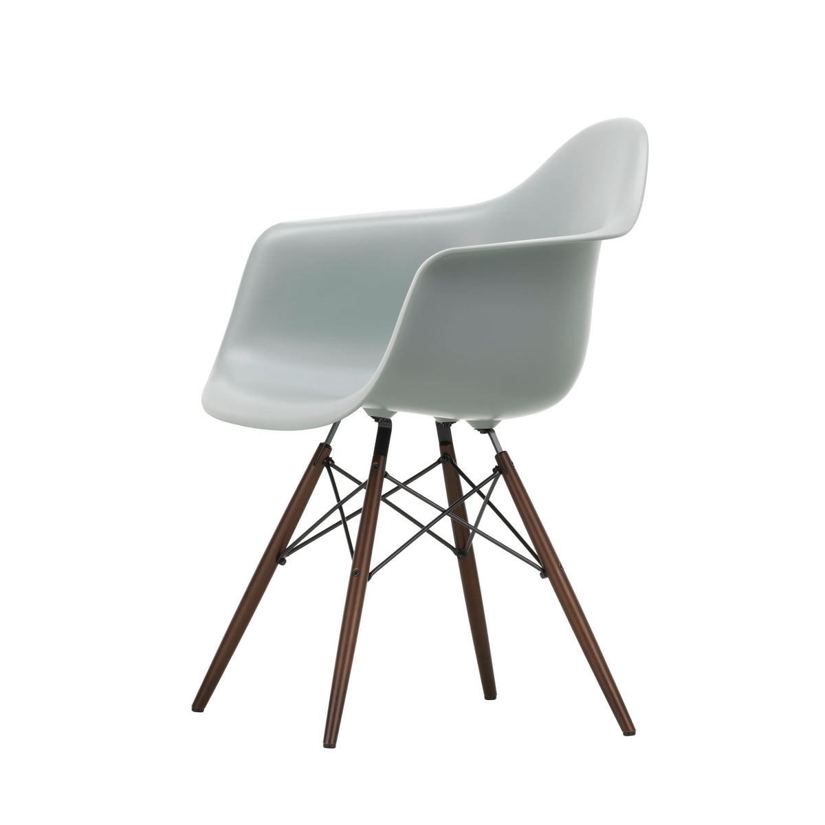 Vitra Eames Plastic Armchair DAW RE Ahorn dunkel Kunststoff recycelt