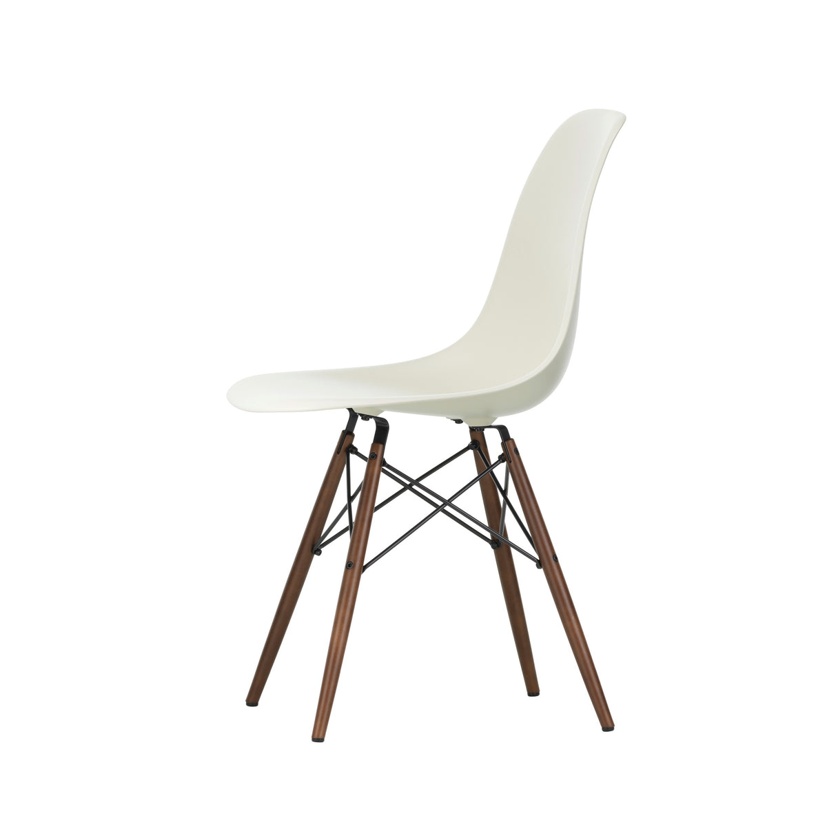 Vitra Eames Plastic Side Chair DSW RE Ahorn dunkel Kunststoff recycelt