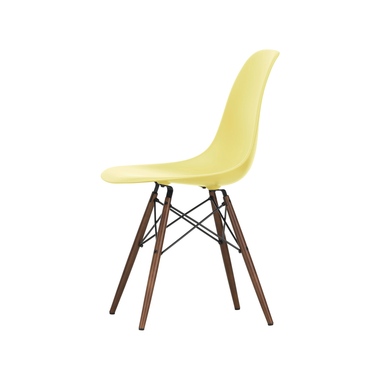 Vitra Eames Plastic Side Chair DSW RE Ahorn dunkel Kunststoff recycelt