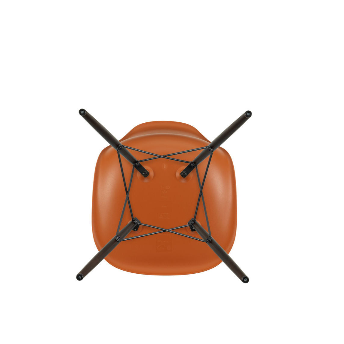 Vitra Eames Plastic Side Chair DSW RE Ahorn dunkel Kunststoff recycelt