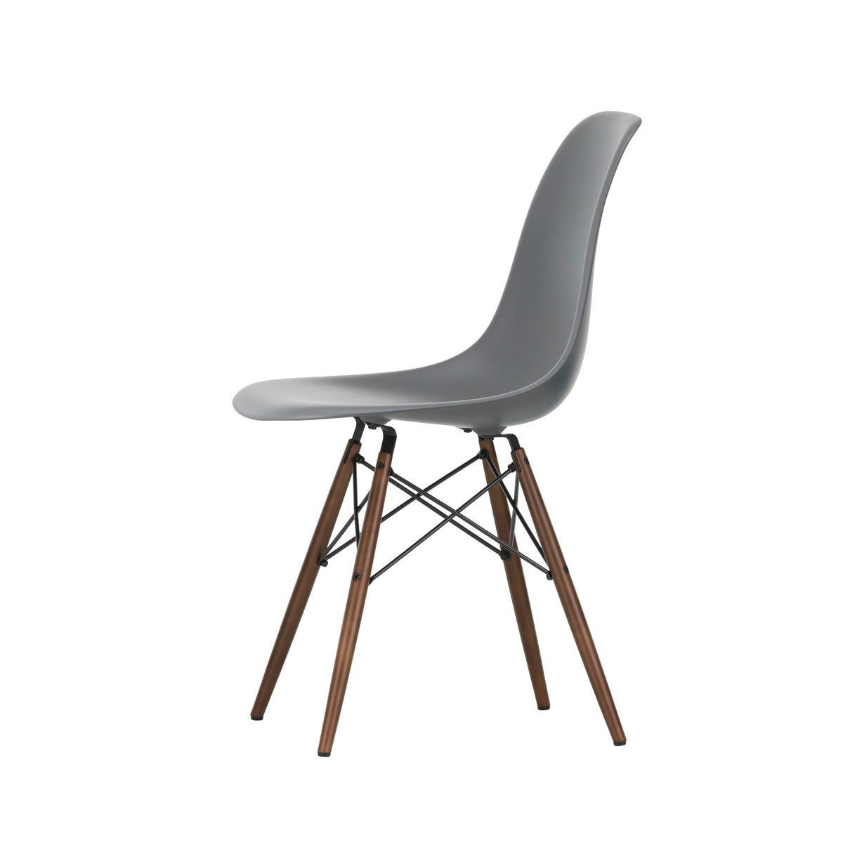 Vitra Eames Plastic Side Chair DSW RE Ahorn dunkel Kunststoff recycelt