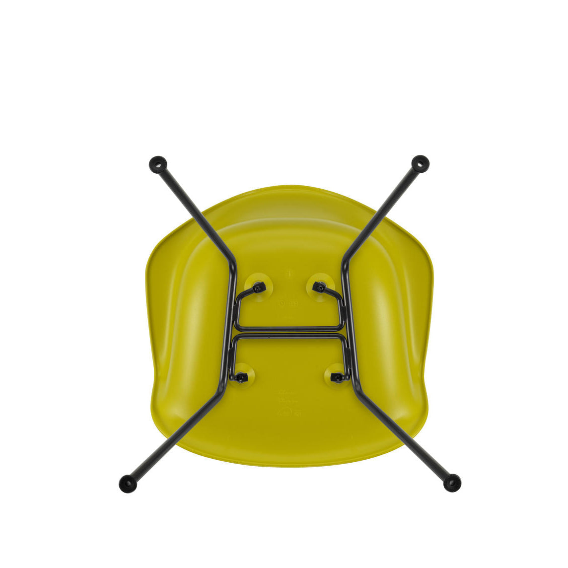 Vitra Eames Plastic Armchair DAX RE Stuhl mit Armlehne 4-Fuß