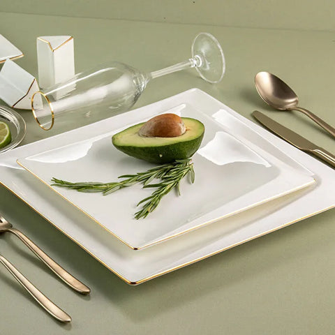 Jumbo Fold Gold 58-delig vierkant servies voor 12 personen