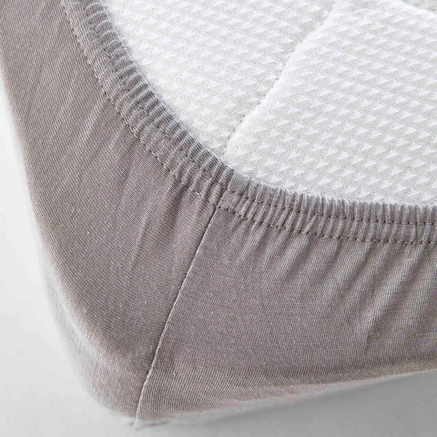 Karaca Home Jersey Hoeslaken, Grijs, 70x140 cm + 20 cm, Oeko-Tex gecertificeerd