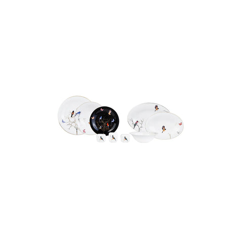 Karaca Fine Pearl Grace Black - 58-delig parelservies voor 12 personen