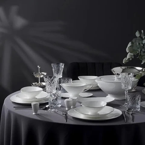 Jumbo Moon Platina 64-Delig Serviesset Voor 12 Personen