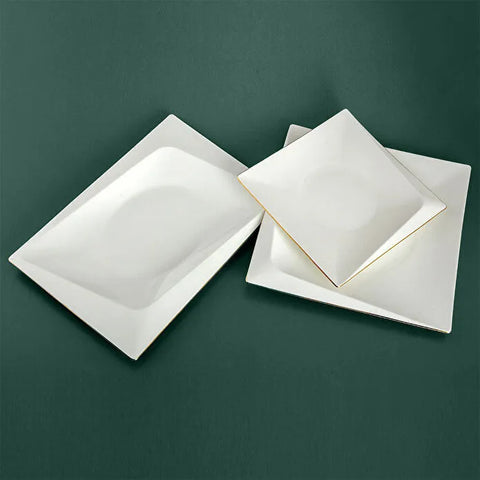 Jumbo Fold Gold 58-delig vierkant servies voor 12 personen