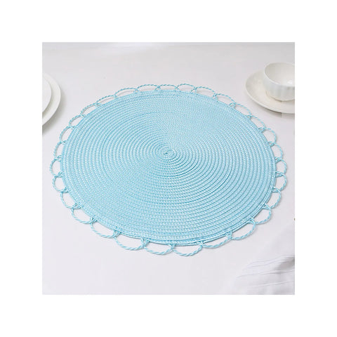 SERA WOVEN 2'Lİ AMERİKAN SERVİS 38CM MAVİ