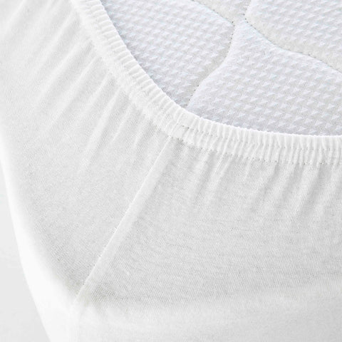KH JERSEY FITTED SHEET WHITE BABY DEU (70x140+20)