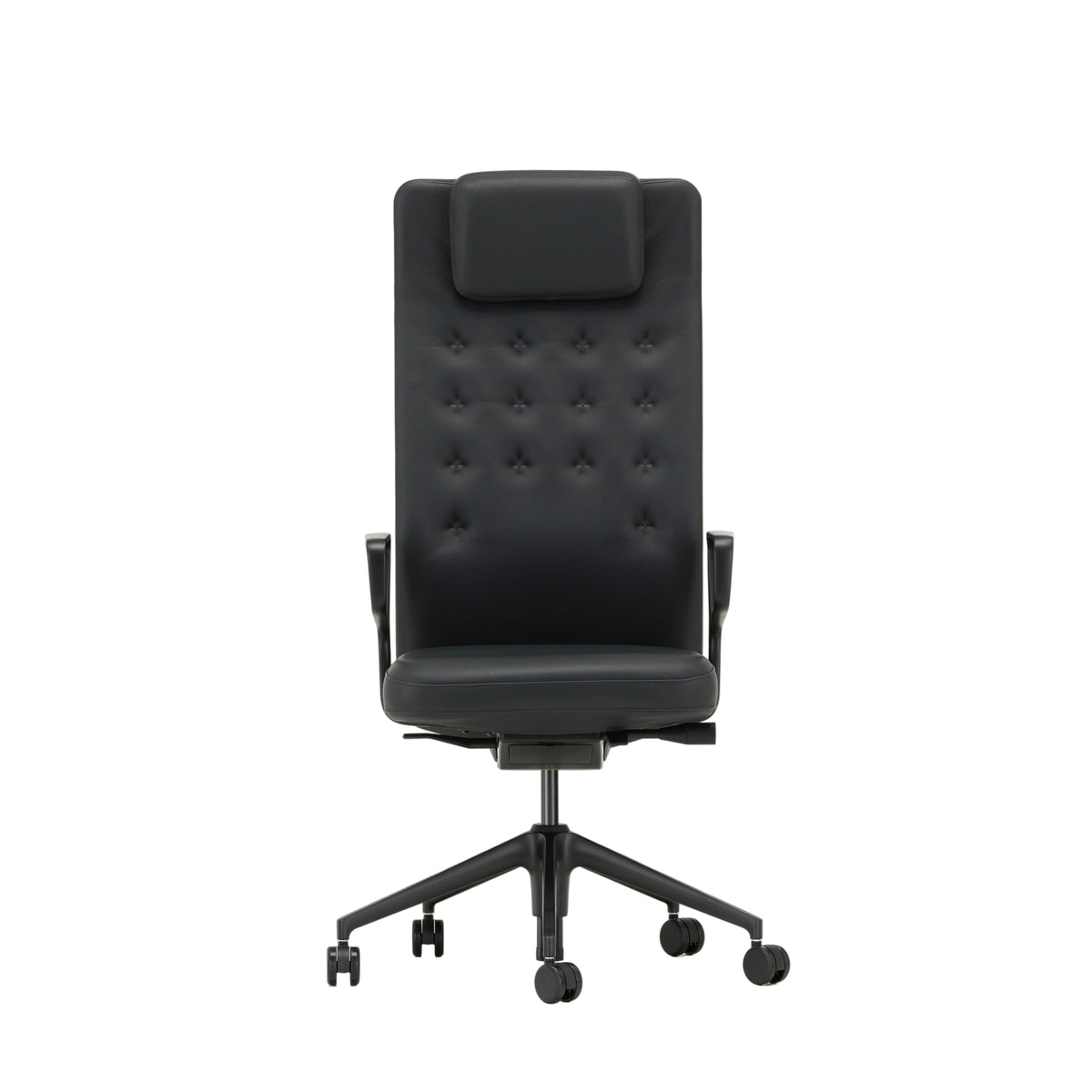 Vitra ID Trim L Bürostuhl hohe Rückenlehne mit Kopfstütze Bezug Laser RE