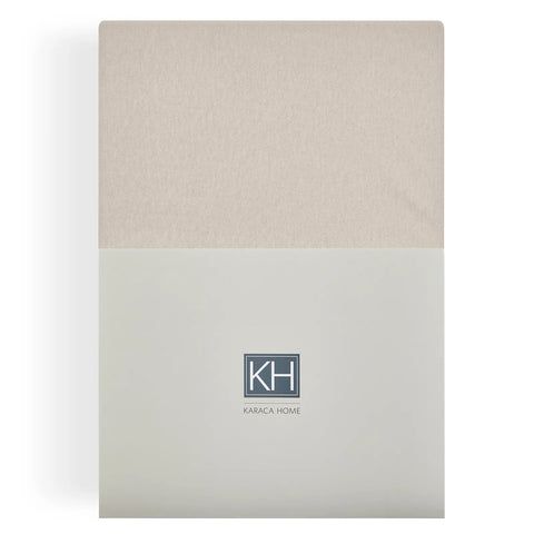 KH JERSEY FITTED SHEET BEIGE DEU (120X200+30)