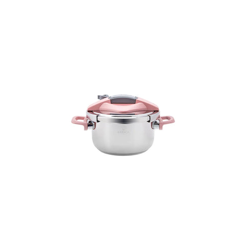 Karaca Perfect snelkookpannenset 4+6 liter, roze