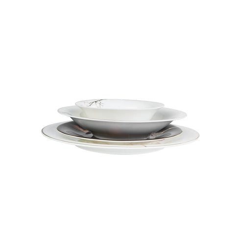 Karaca Fine Pearl Grace Black - 58-delig parelservies voor 12 personen