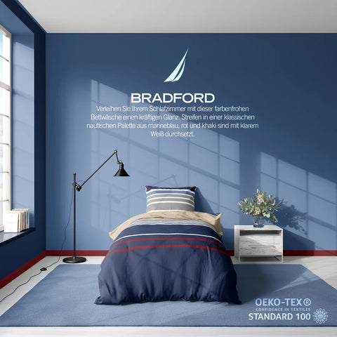 Karaca Home Nautica bradford eenpersoons dekbedovertrekset