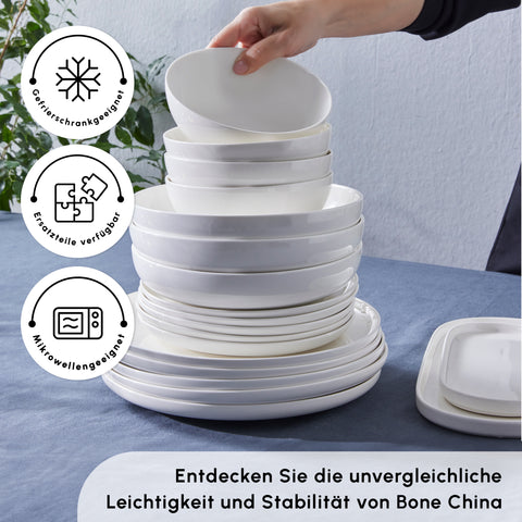 Karaca Streamline Favaro 53-Delig 12-Persoons Servieset Wit
