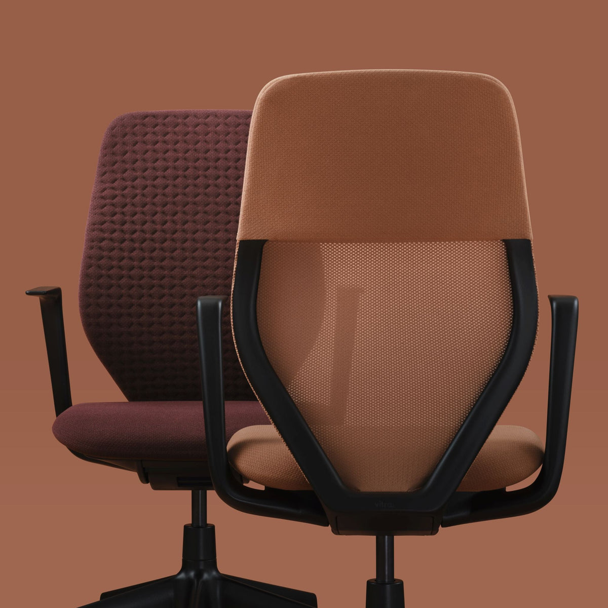 Vitra ACX Soft Bürostuhl Sitz gepolstert Plano Rücken Softpolster Quilted Knit
