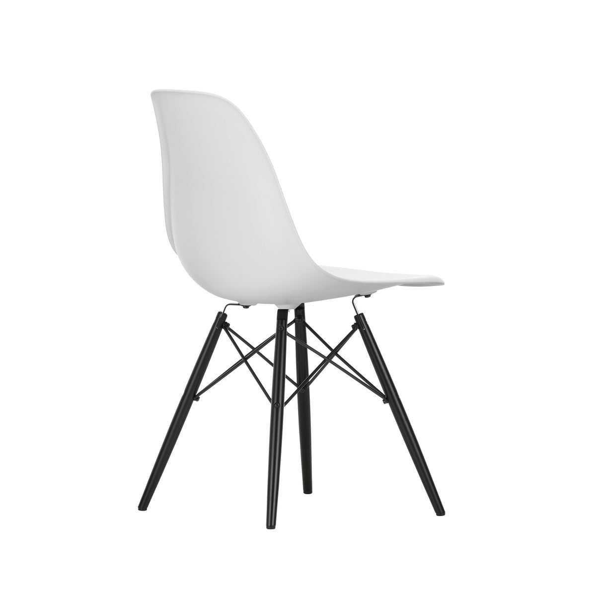 Vitra Eames Plastic Side Chair DSW RE Ahorn schwarz Kunststoff recycelt