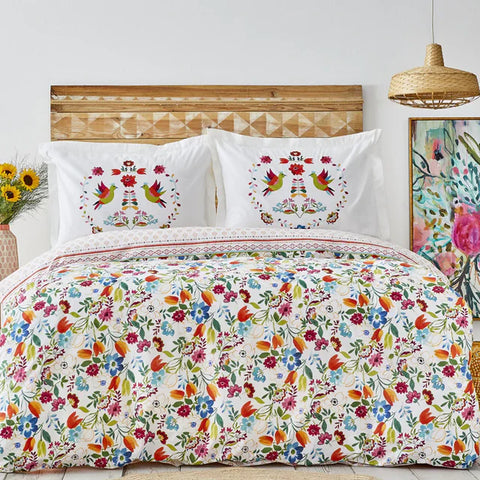 Karaca Parlin Dekbedovertrekset van 100% Turks Katoen, Tweepersoons, Fuchsia
