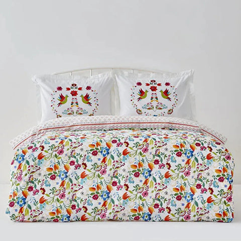 Karaca Parlin Dekbedovertrekset van 100% Turks Katoen, Tweepersoons, Fuchsia
