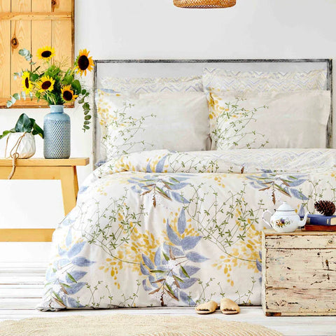Karaca Clarinda Double Bed Duvet Cover Set with Fitted Sheet
 