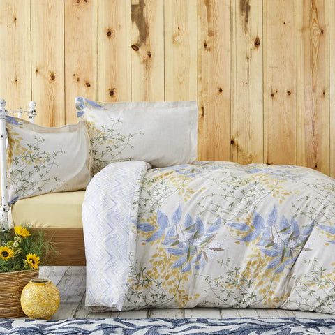 Karaca Clarinda Double Bed Duvet Cover Set with Fitted Sheet
 