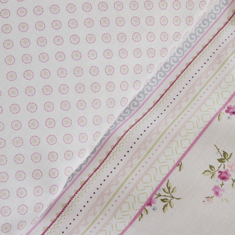 Karaca Home Glen pink 100% cotton single duvet cover set