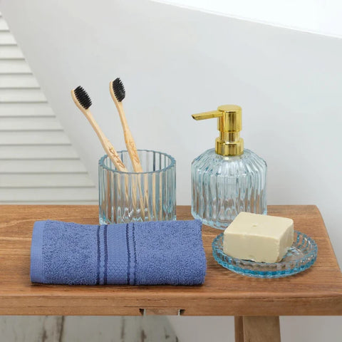 Karaca Home Daily Soft Indigo 100% Katoenen Handdoek 30x50 cm