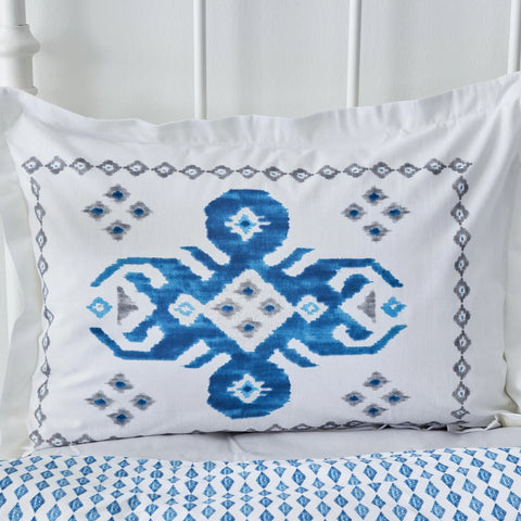 Karaca Home Neos Blauw 100% Katoenen Eenpersoons Dekbedovertrek Set