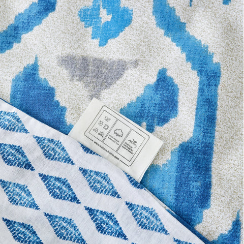 Karaca Home Neos Blauw 100% Katoenen Eenpersoons Dekbedovertrek Set