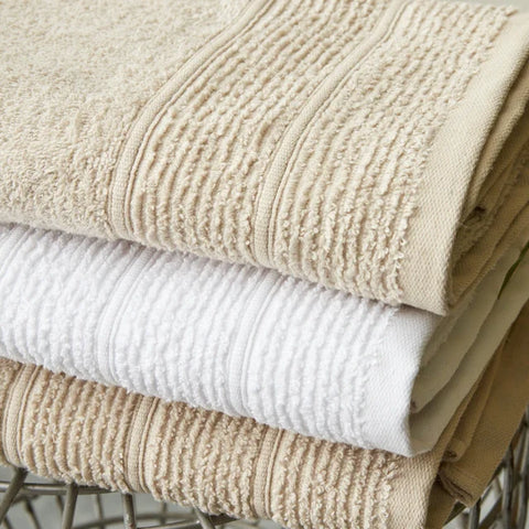 Karaca Home Vinos 4-delige Gezichts-/Badhamamhanddoekenset, Beige