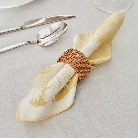 Karaca Home Juno Set of 2 Napkins 40x40 cm Yellow