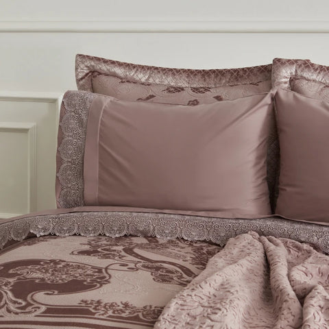 Karaca Home Valeria Queen 8-delige Trouwt Set Rozenkleur