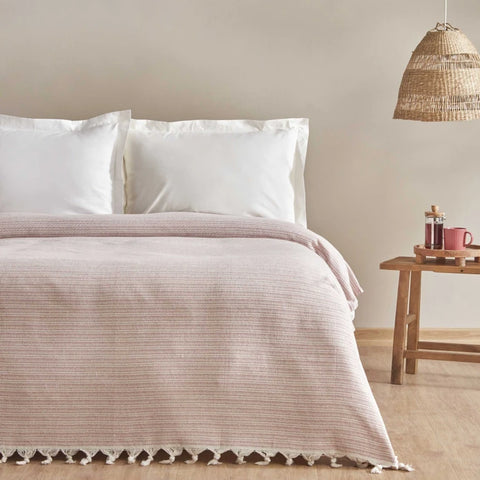 Karaca Home Celia Tweepersoons Plaid Roze