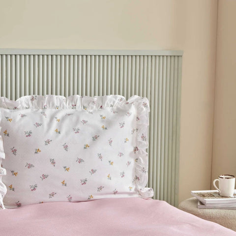 Karaca Home Lidya 100% Katoen Tweepersoons Beddeken Set - Poeder