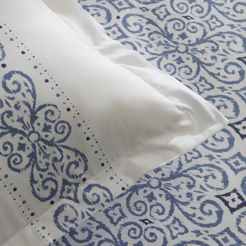Karaca Marino Dekbedovertrekset van 100% Turks Katoen, Tweepersoons, Blauw